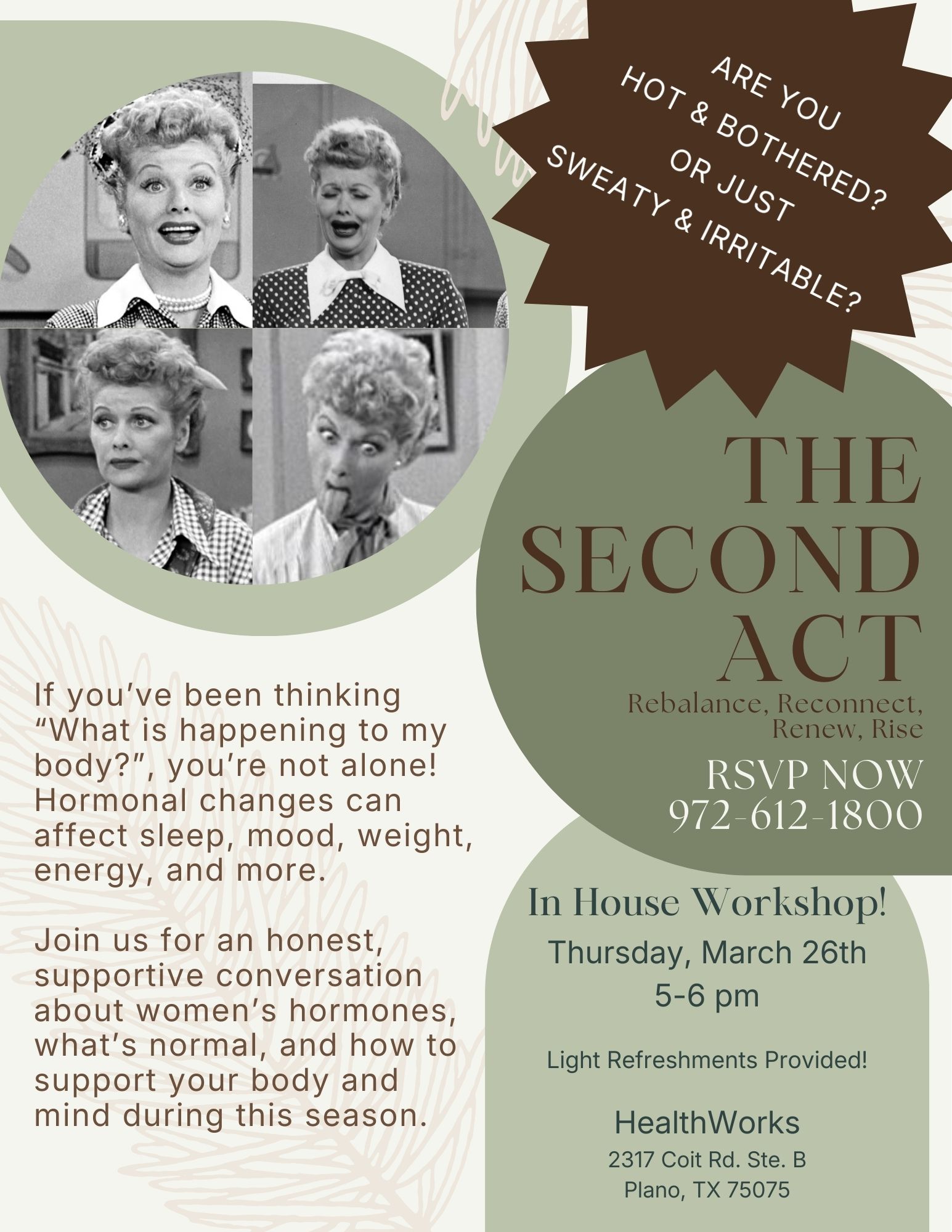 Flyer Women's Hormone Workshop ()